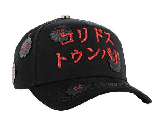 Gorra Barbas Hats CT ORIENTAL TUMBADO NEGRO | Visera Curva